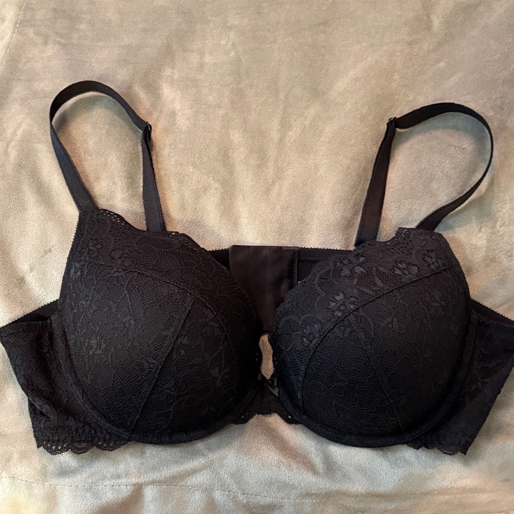 Torrid Black Floral Lace Bra